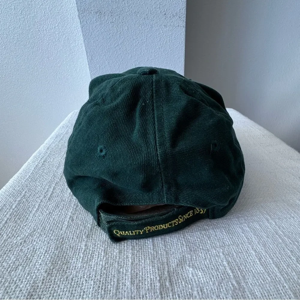 John Deere Trucker Hat Green Logo 100% Cotton Adjustable